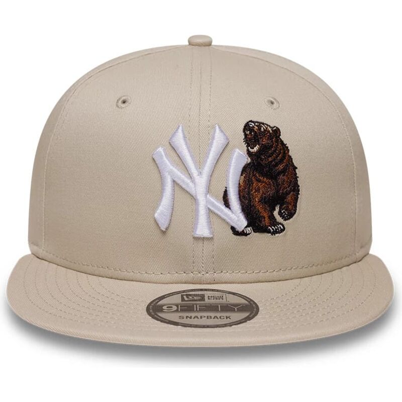 cappello-piatto-beige-snapback-9fifty-outdoor-icon-dei-new-york-yankees-mlb-di-new-era