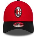 cappello-curvo-rosso-cinghia-regolabile-9forty-contrast-dei-ac-milan-serie-a-di-new-era