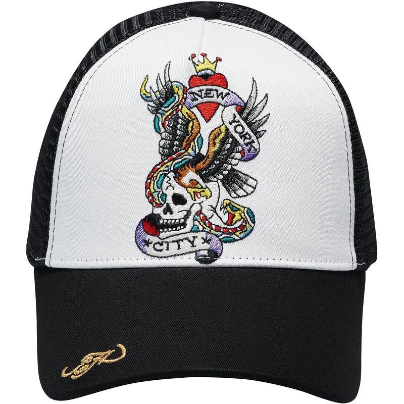 cappello-curvo-nero-snapback-nyc-di-ed-hardy