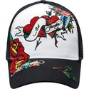 cappello-curvo-nero-snapback-love-ed-di-ed-hardy