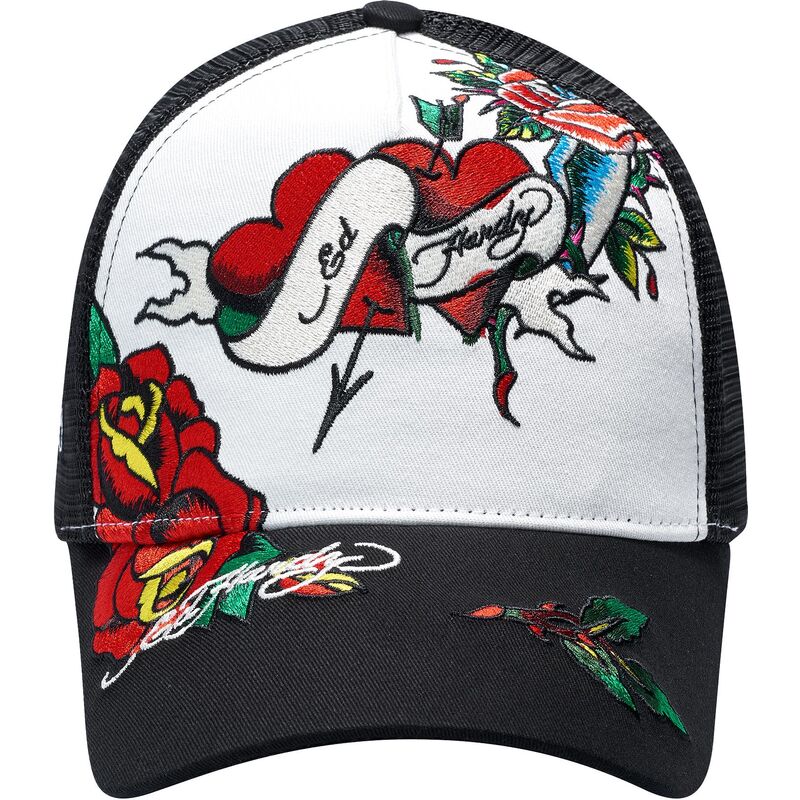 cappello-curvo-nero-snapback-love-ed-di-ed-hardy