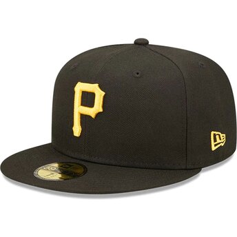 Cappello piatto nero aderente 59FIFTY AC Perf dei Pittsburgh Pirates MLB di New Era