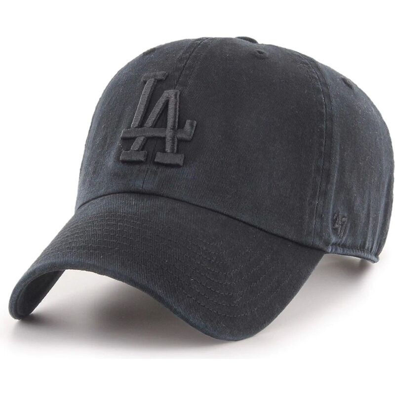 cappello-curvo-nero-cinghia-regolabile-clean-up-tonal-dei-los-angeles-dodgers-mlb-di-47-brand cappello-curvo-nero-cinghia-regolabile-clean-up-tonal-dei-los-angeles-dodgers-mlb-di-47-brand