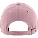 cappello-curvo-rosa-cinghia-regolabile-clean-up-mauve-dei-los-angeles-dodgers-mlb-di-47-brand