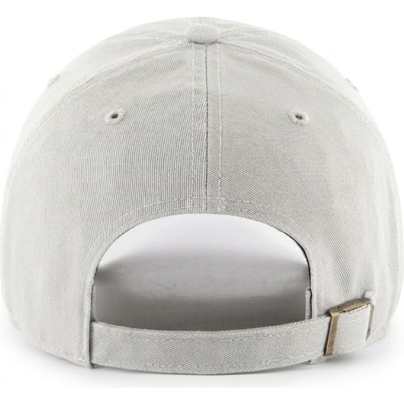 cappello-curvo-grigio-cinghia-regolabile-clean-up-no-loop-label-dei-new-york-yankees-mlb-di-47-brand cappello-curvo-grigio-cinghia-regolabile-clean-up-no-loop-label-dei-new-york-yankees-mlb-di-47-brand