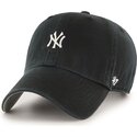 cappello-curvo-nero-cinghia-regolabile-clean-up-base-runner-mini-dei-new-york-yankees-mlb-di-47-brand