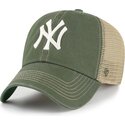 cappello-curvo-verde-snapback-clean-up-trawler-dei-new-york-yankees-mlb-di-47-brand