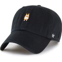cappello-curvo-nero-cinghia-regolabile-clean-up-base-runner-icon-dog-di-47-brand