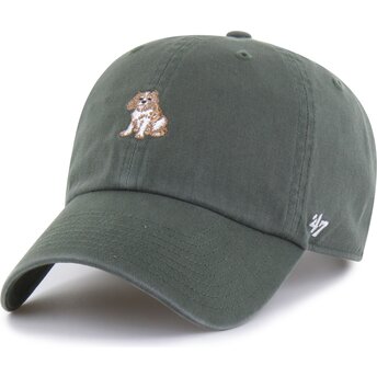 Cappello curvo verde cinghia regolabile Clean Up Base Runner Icon Dog di 47 Brand