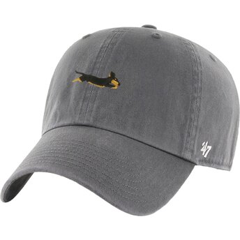 Cappello curvo grigio cinghia regolabile Clean Up Base Runner Icon Dog di 47 Brand