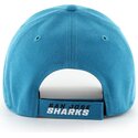 cappello-curvo-blu-cinghia-regolabile-mvp-dark-teal-dei-san-jose-sharks-nhl-di-47-brand