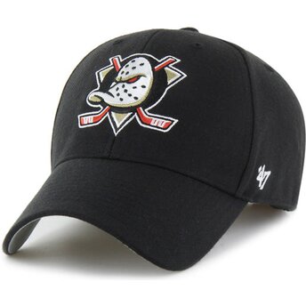 Cappello curvo nero cinghia regolabile MVP Essential dei Anaheim Ducks NHL di 47 Brand