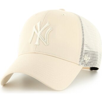 Cappello curvo beige snapback MVP Branson dei New York Yankees MLB di 47 Brand