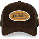 cappello-curvo-marrone-snapback-fur14-di-von-dutch