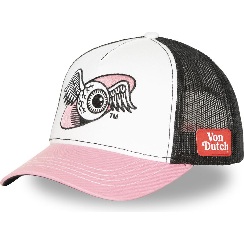 cappello-curvo-rosa-snapback-oeil-di-von-dutch