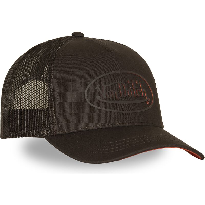 cappello-curvo-marrone-snapback-log24-di-von-dutch