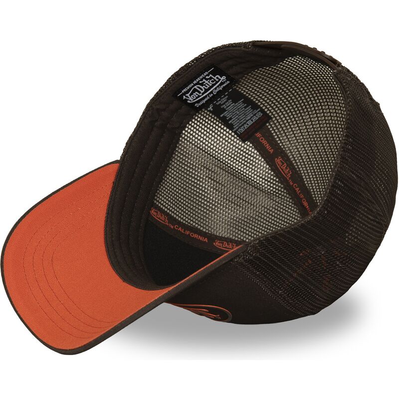 cappello-curvo-marrone-snapback-log24-di-von-dutch