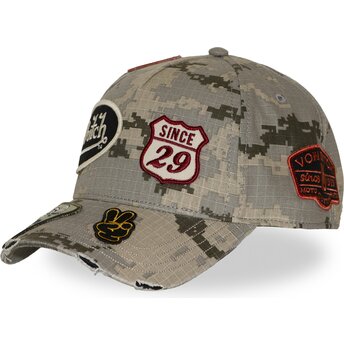 Cappello curvo mimetizzazione snapback KAMO03 di Von Dutch