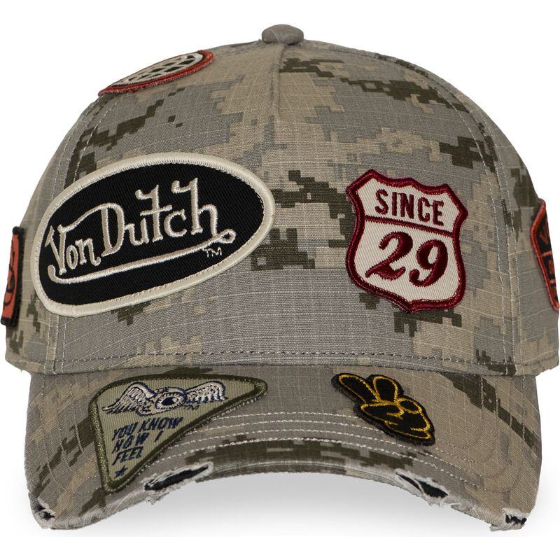 cappello-curvo-mimetizzazione-snapback-kamo03-di-von-dutch cappello-curvo-mimetizzazione-snapback-kamo03-di-von-dutch