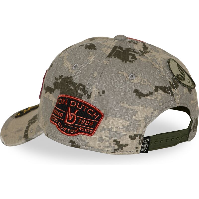 cappello-curvo-mimetizzazione-snapback-kamo03-di-von-dutch cappello-curvo-mimetizzazione-snapback-kamo03-di-von-dutch