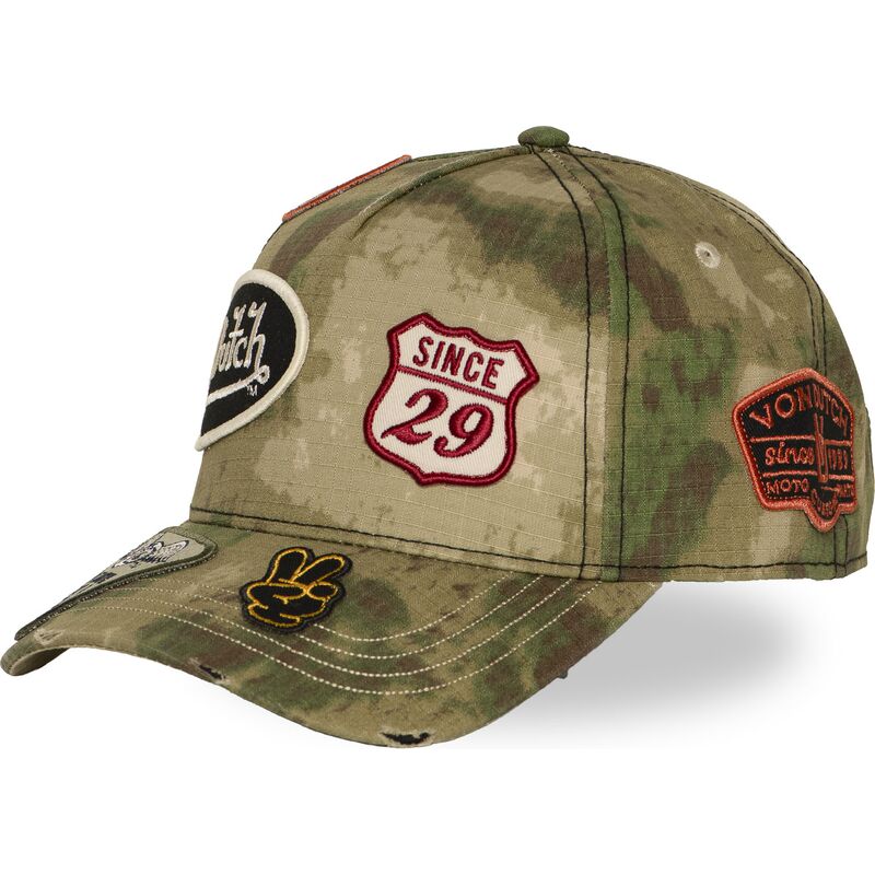 cappello-curvo-mimetizzazione-snapback-kamo04-di-von-dutch cappello-curvo-mimetizzazione-snapback-kamo04-di-von-dutch