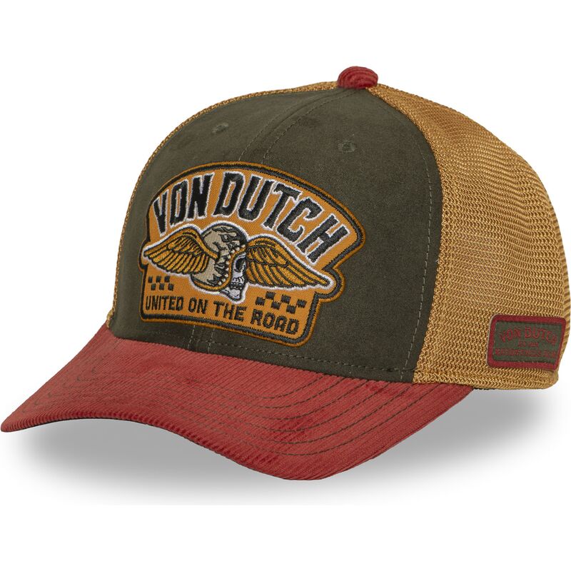 cappello-curvo-multicolore-snapback-sem19-di-von-dutch