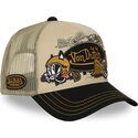 cappello-curvo-beige-snapback-patches19-di-von-dutch