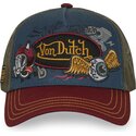 cappello-curvo-multicolore-snapback-patches20-di-von-dutch