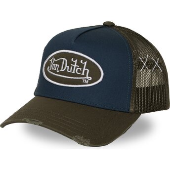 Cappello curvo blu marino snapback USED 14 di Von Dutch