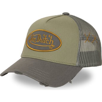 Cappello curvo verde snapback USED 15 di Von Dutch