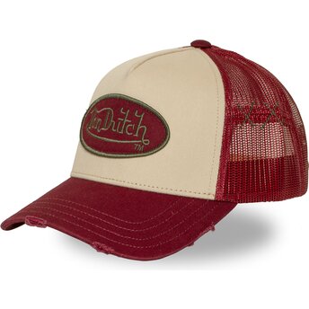 Cappello curvo rosso snapback USED 16 di Von Dutch