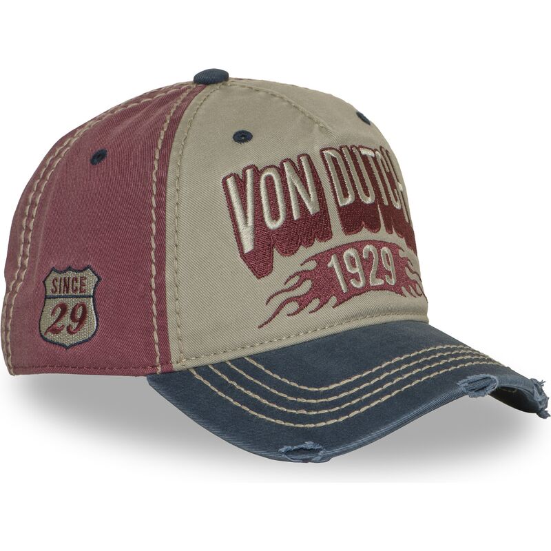 cappello-curvo-multicolore-cinghia-regolabile-retro15-di-von-dutch