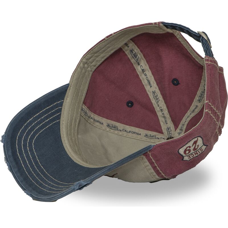 cappello-curvo-multicolore-cinghia-regolabile-retro15-di-von-dutch