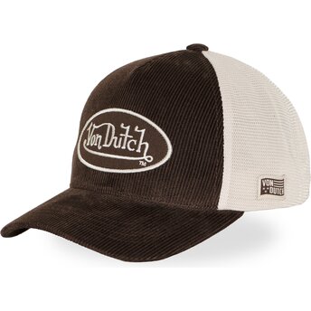Cappello curvo marrone cinghia regolabile LOF B49 di Von Dutch