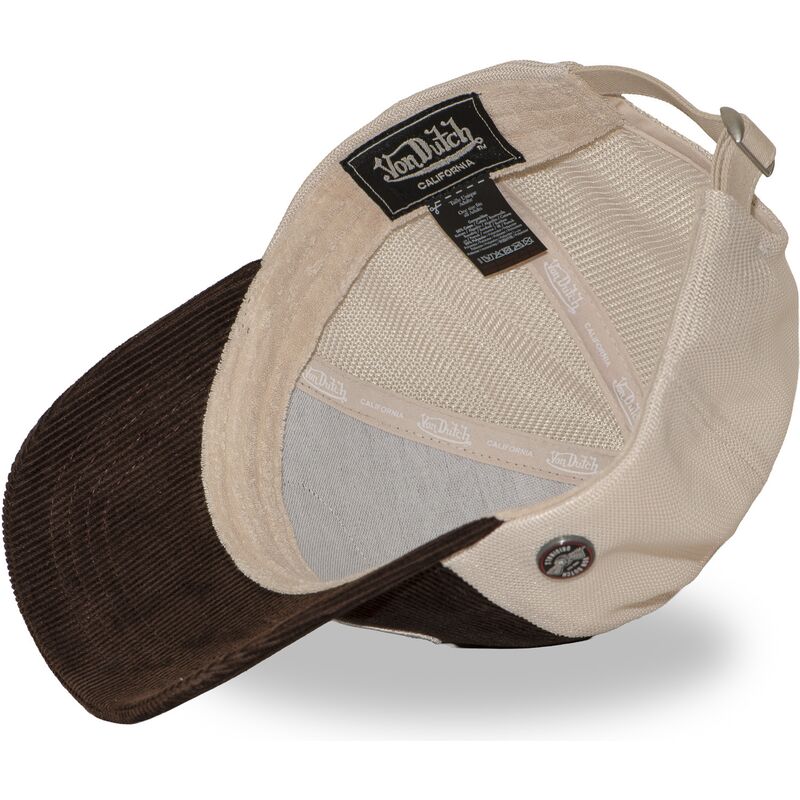 cappello-curvo-marrone-cinghia-regolabile-lof-b49-di-von-dutch cappello-curvo-marrone-cinghia-regolabile-lof-b49-di-von-dutch
