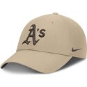 cappello-curvo-beige-cinghia-regolabile-structured-uv-poly-ripstop-dei-oakland-athletics-mlb-di-nike