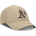 cappello-curvo-beige-cinghia-regolabile-structured-uv-poly-ripstop-dei-oakland-athletics-mlb-di-nike