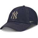 cappello-curvo-blu-marino-cinghia-regolabile-fathers-day-club-unstructured-organic-cotton-dei-new-york-yankees-mlb-di-nike