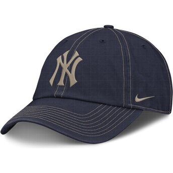 Cappello curvo blu marino cinghia regolabile Fathers Day Club Unstructured Organic Cotton dei New York Yankees MLB di Nike