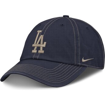 Cappello curvo blu marino cinghia regolabile Fathers Day Club Unstructured Organic Cotton dei Los Angeles Dodgers MLB di Nike
