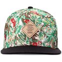 cappello-piatto-verde-snapback-woven-jungle-di-djinns