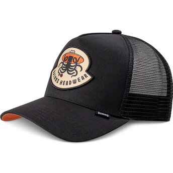 Cappello curvo nero snapback HFT Rose Kraken di Djinns