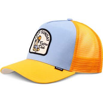 Cappello curvo blu snapback HFT Skaterboy di Djinns