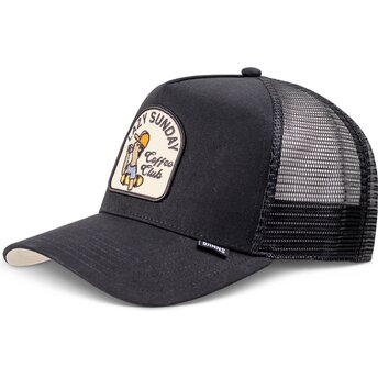 Cappello curvo nero snapback HFT Skaterboy di Djinns