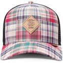 cappello-curvo-multicolore-snapback-hft-patch-check-red-di-djinns