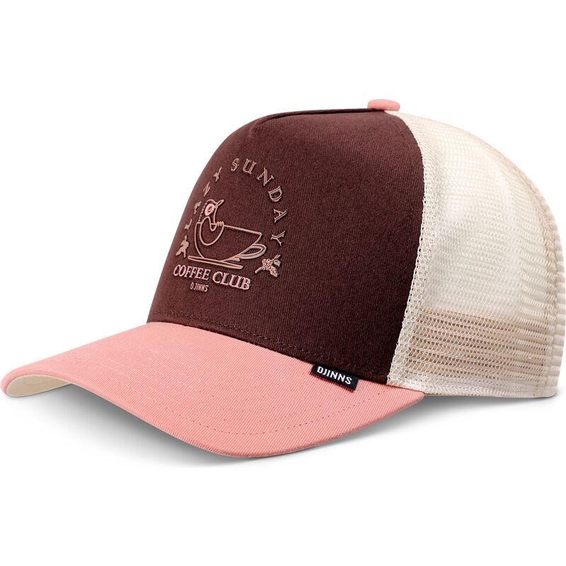 cappello-curvo-marrone-snapback-rosa-hft-lazy-bird-di-djinns cappello-curvo-marrone-snapback-rosa-hft-lazy-bird-di-djinns