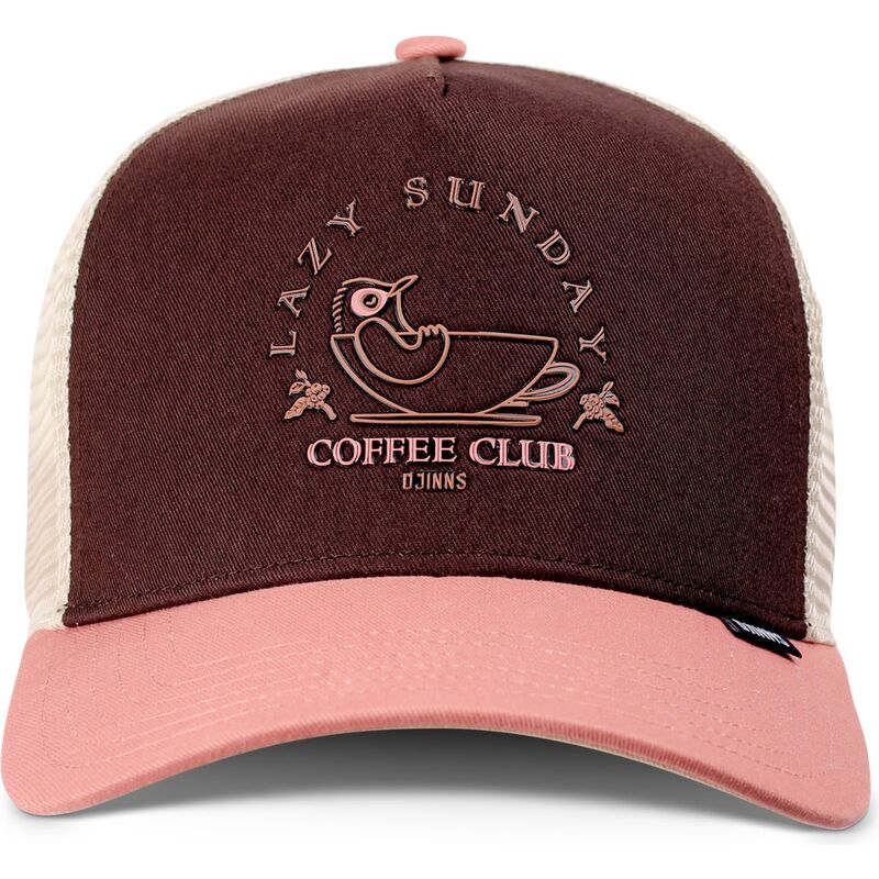 cappello-curvo-marrone-snapback-rosa-hft-lazy-bird-di-djinns cappello-curvo-marrone-snapback-rosa-hft-lazy-bird-di-djinns