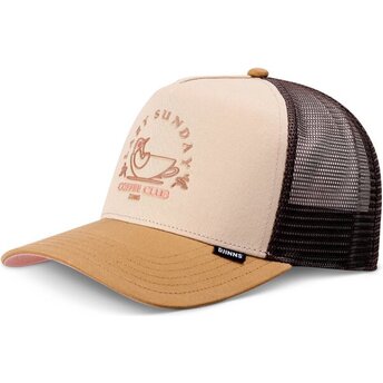 Cappello curvo beige snapback HFT Lazy Bird di Djinns