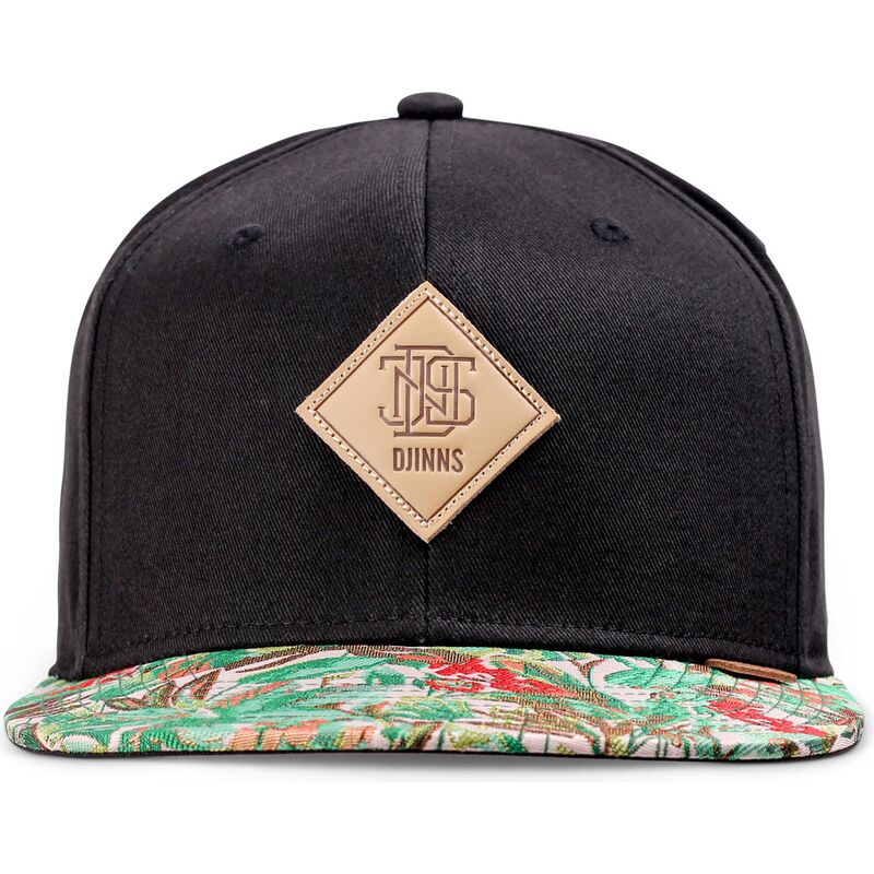 cappello-piatto-nero-snapback-woven-jungle-rev-di-djinns