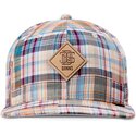 cappello-piatto-multicolore-snapback-patch-check-turquioise-di-djinns